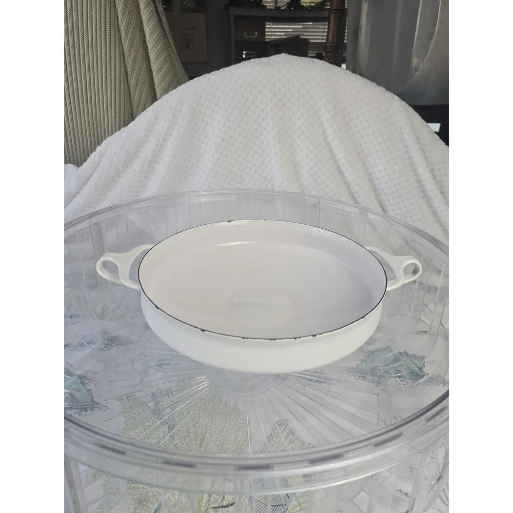 Dansk Paella Pan 10” White Kobenstyle Designs France Cookware